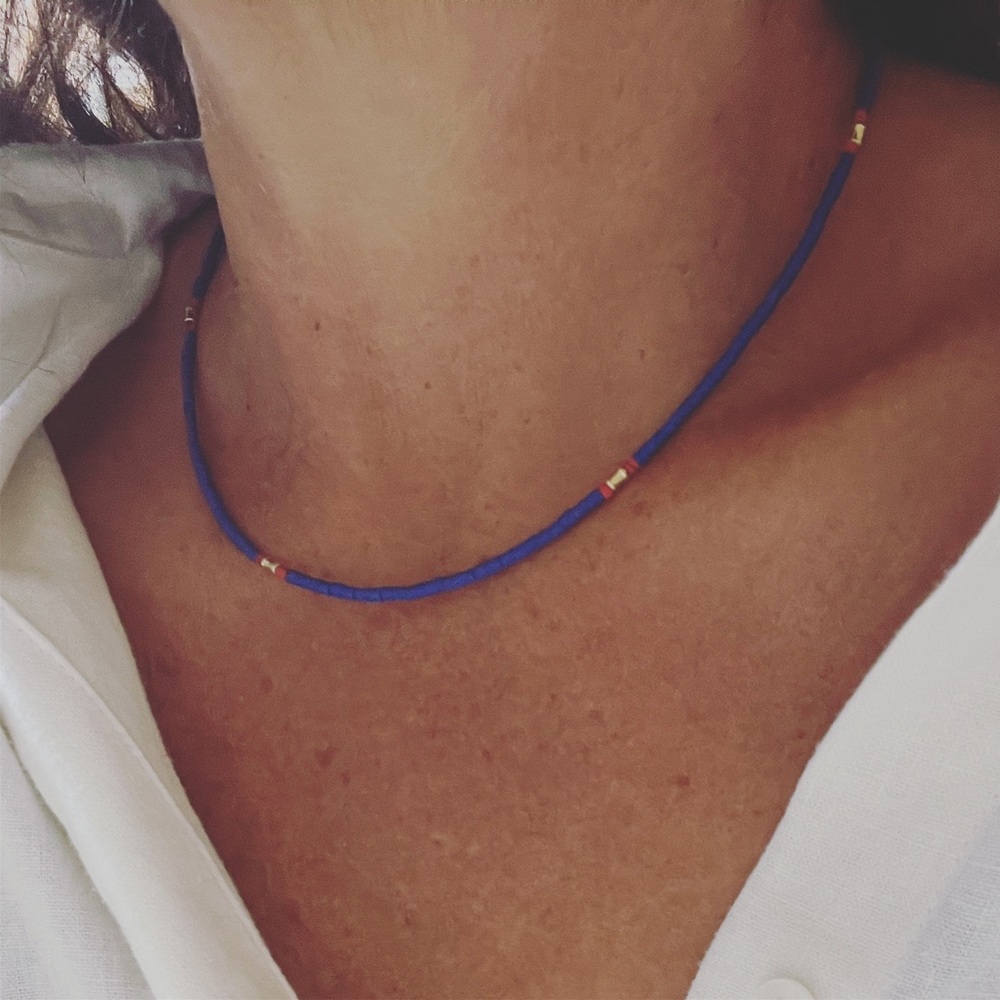 Lapisl lazuli choker necklace